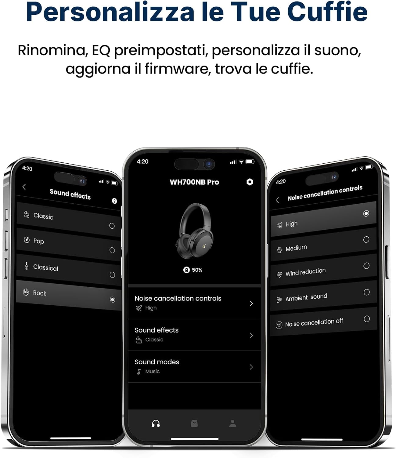 Edifier WH700NB Pro - Cuffie Wireless ANC -43 dB - immagine 8