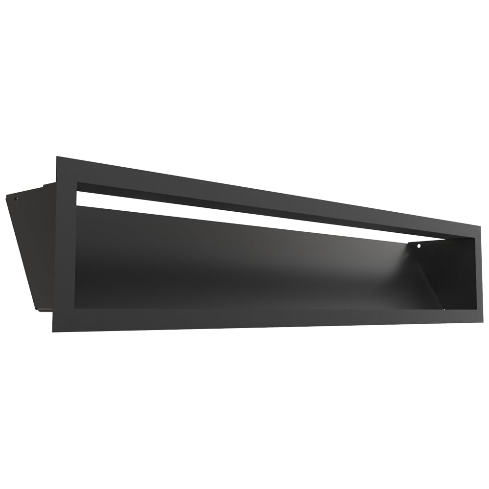 Kratki LUFT Griglia Ventilazione 12x60 cm, Nera
