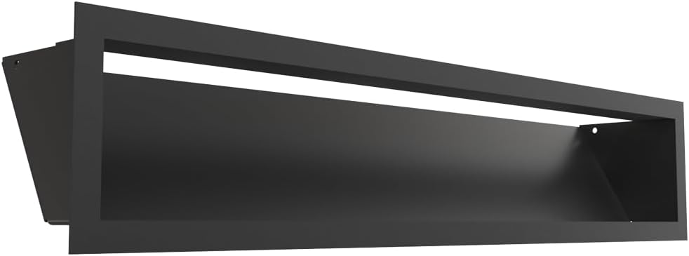 Kratki LUFT Griglia Ventilazione 12x60 cm, Nera - immagine 1