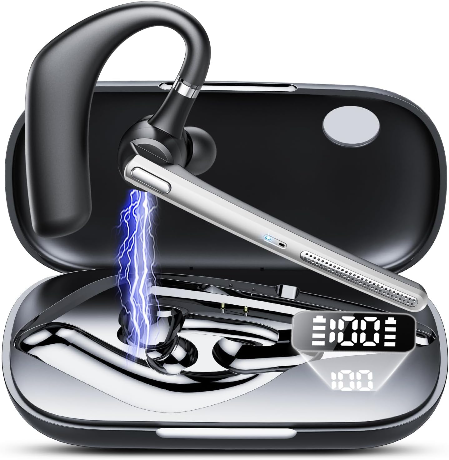 Auricolare Bluetooth V5.3 Singolo 60h, Irongrey