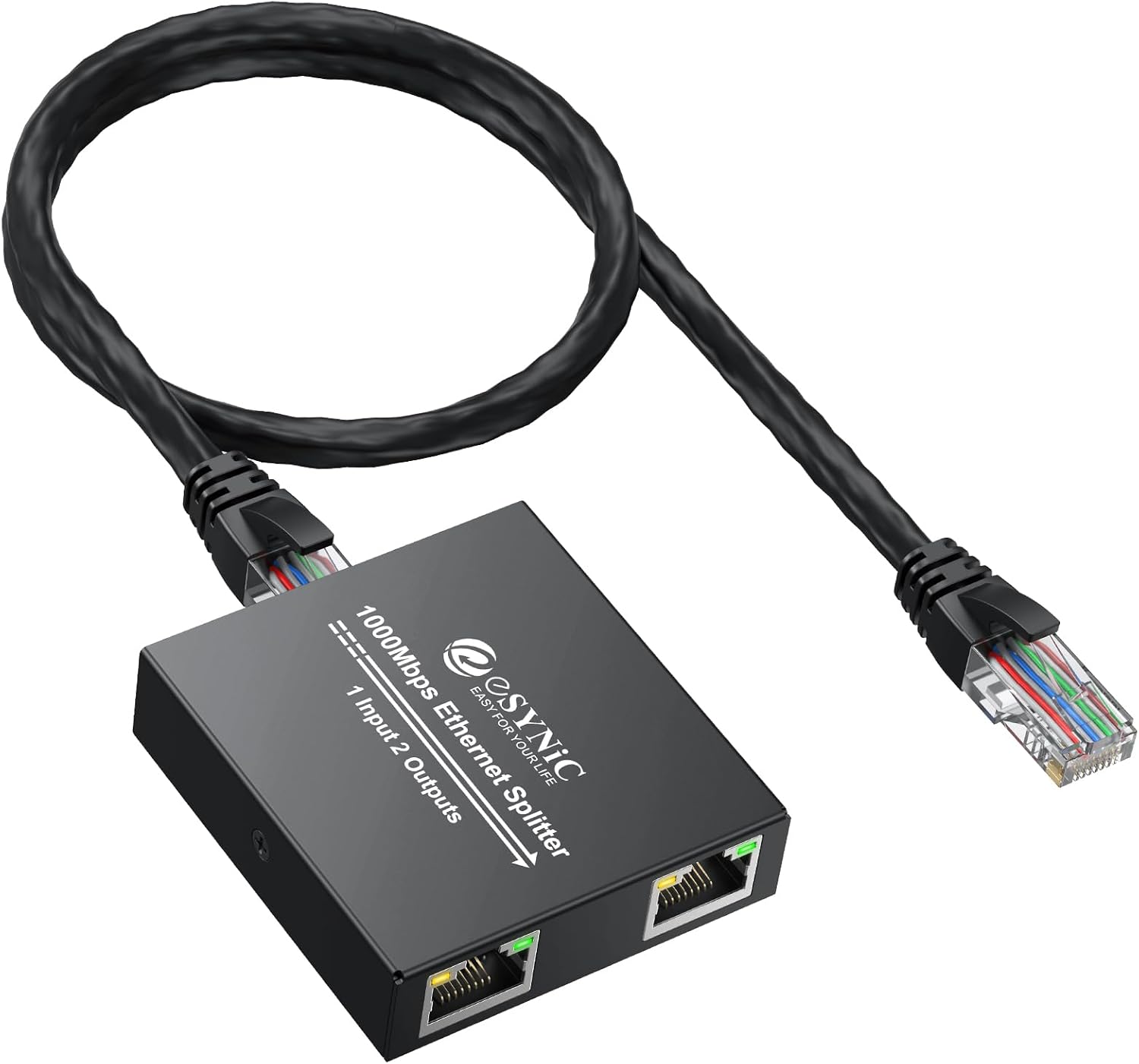 Esynic Gigabit Ethernet Splitter 1 in 2 Out - immagine 1