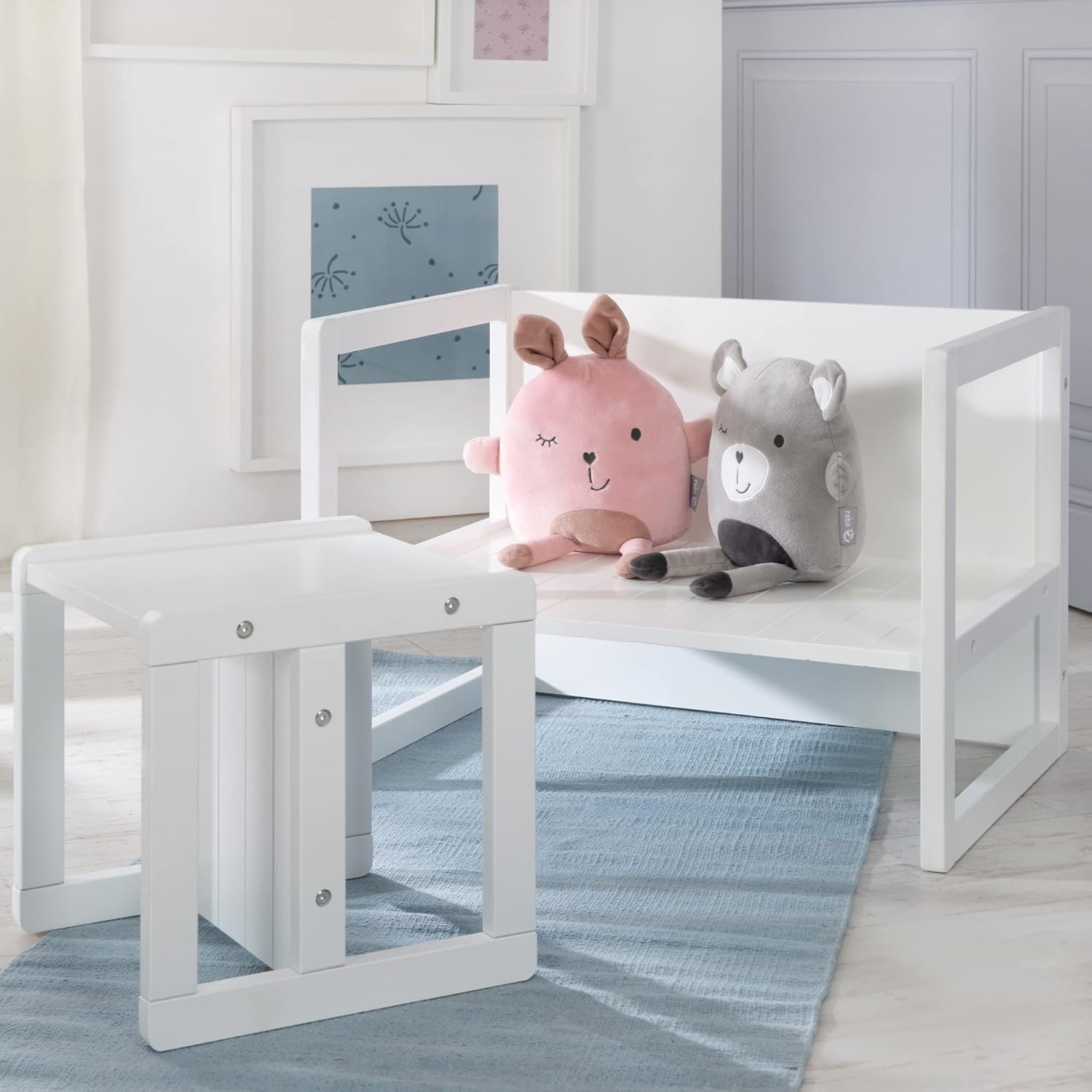 Roba Set Tavolo + Sgabello per Bambini - Stile Country - immagine 2