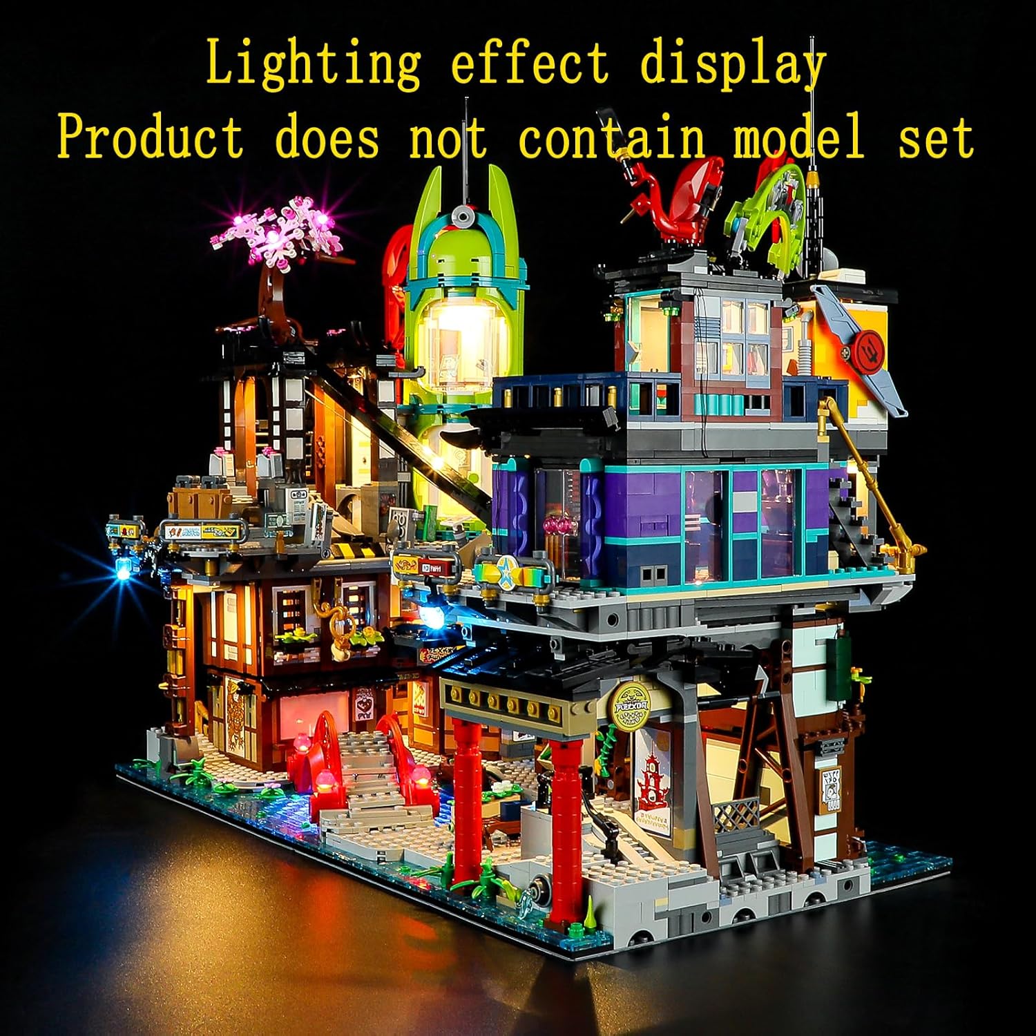 Geament Luci LED Compatibili con LEGO Mercati NINJAGO City - immagine 6