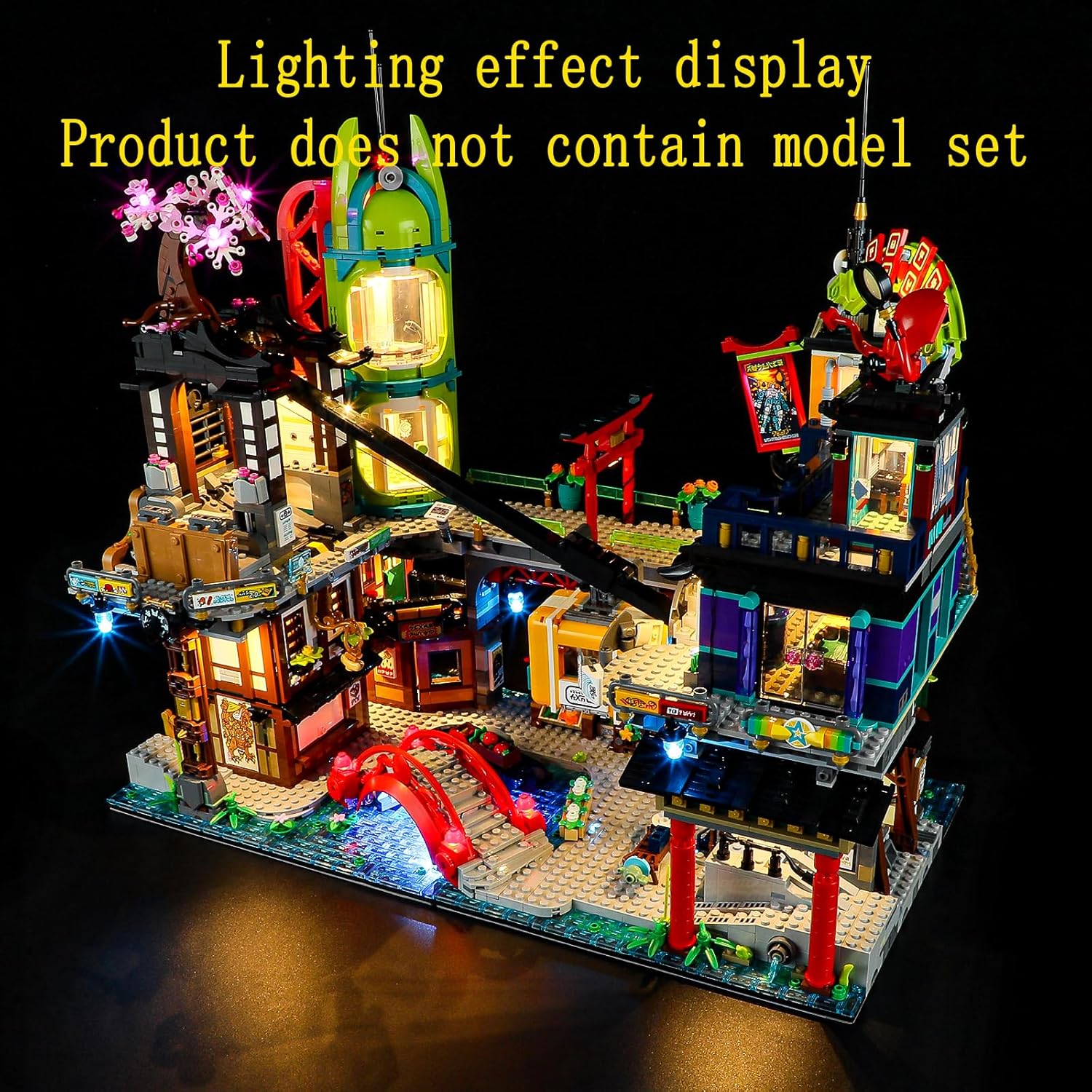 Geament Luci LED Compatibili con LEGO Mercati NINJAGO City - immagine 7