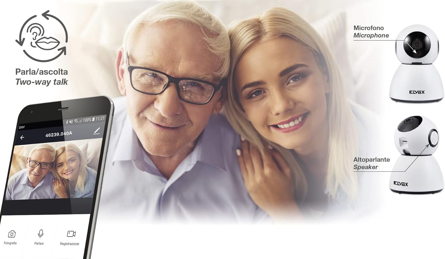 Vimar 46239.040A Telecamera IP WiFi Motorizzata - immagine 5