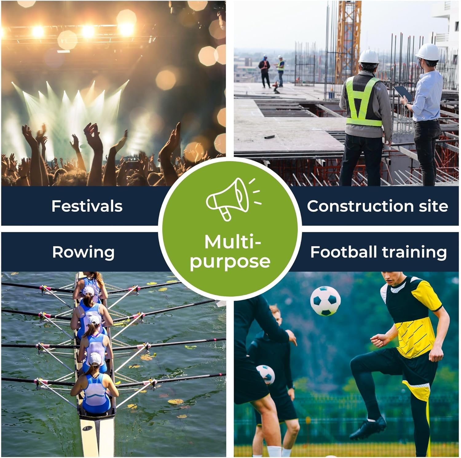 Velleman Megafono con Tracolla 25W, 500m - immagine 4