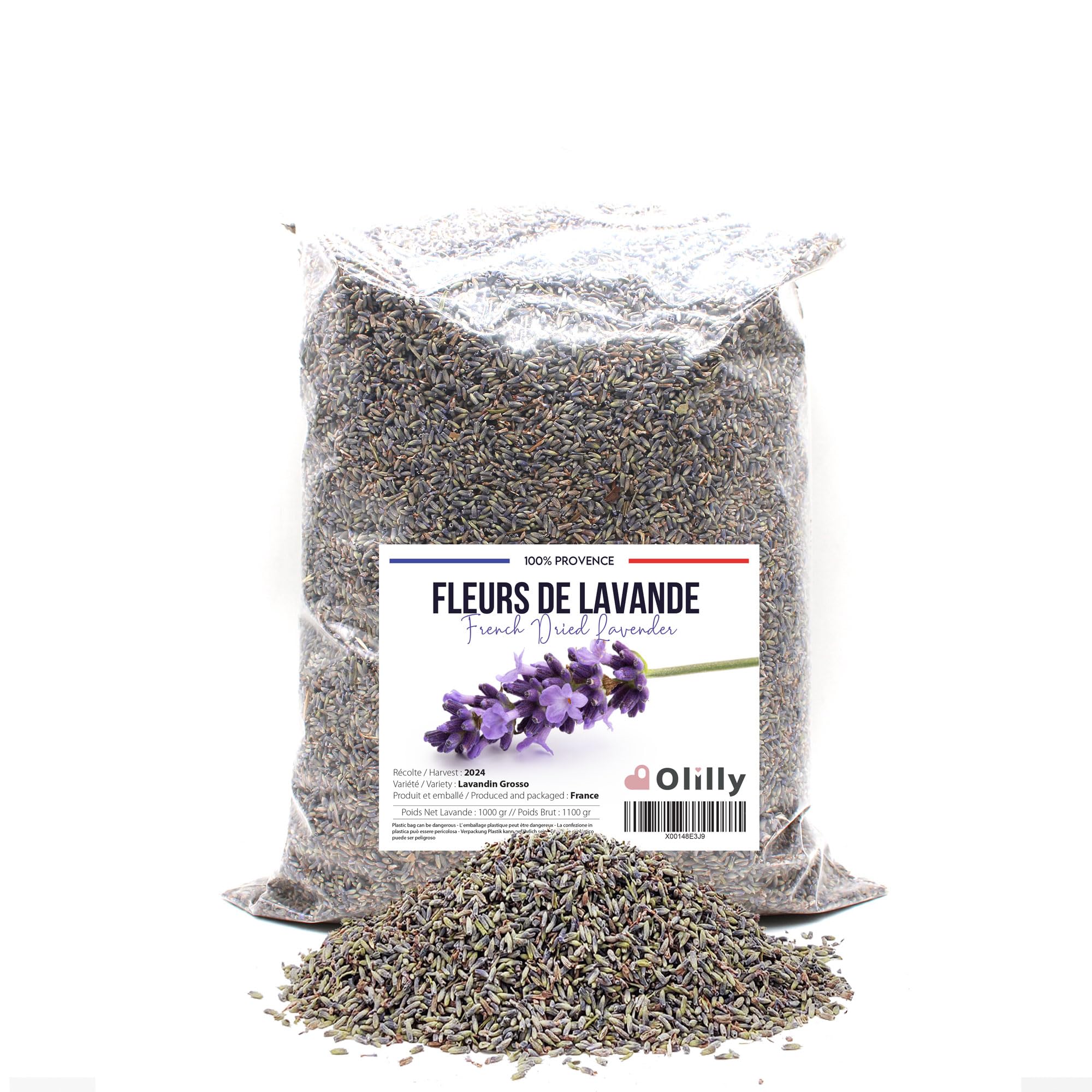 Olilly Fiori di Lavanda Essiccati di Provenza 1 KG