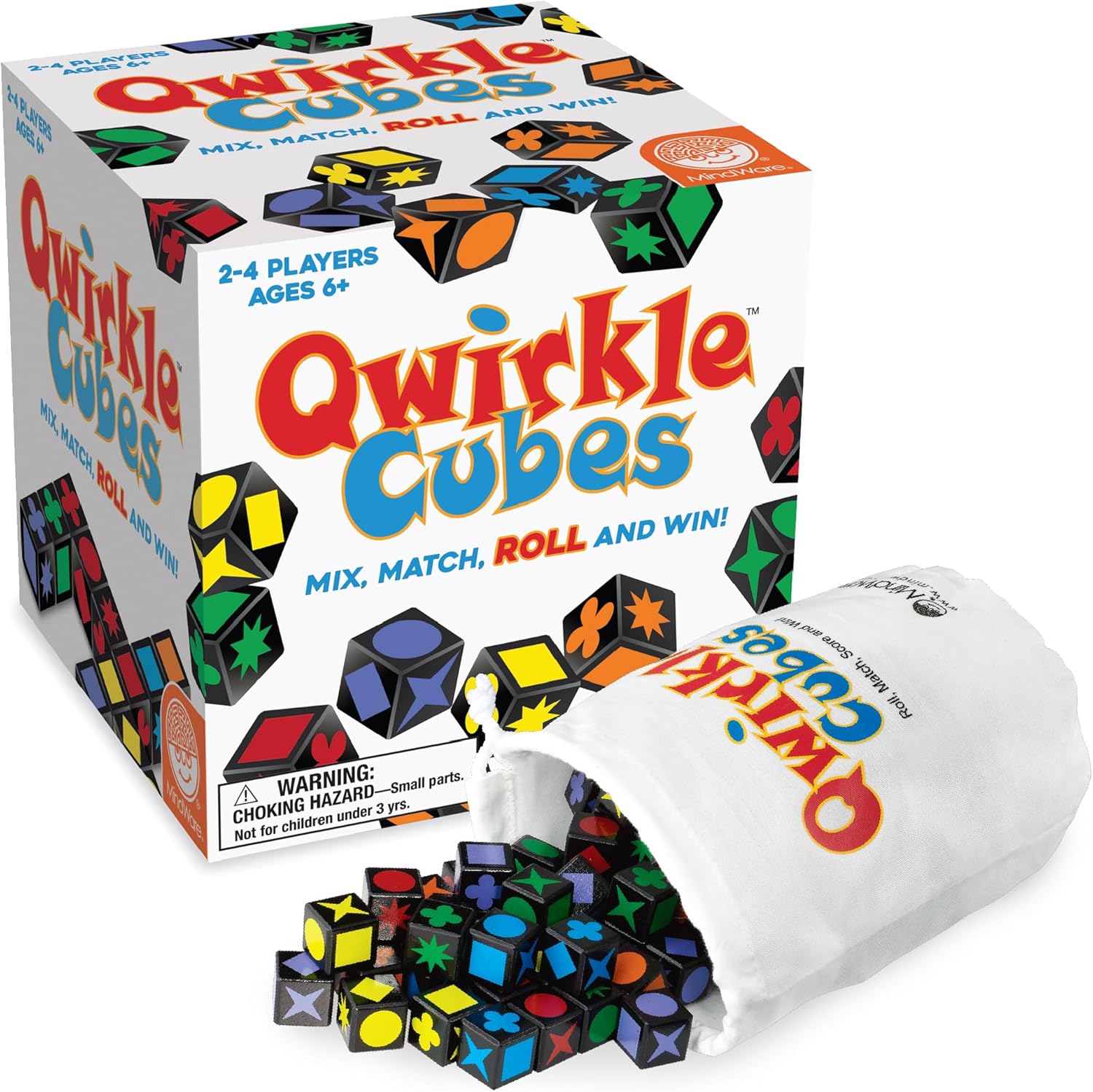 Mindware Qwirkle Cubes - Gioco da Tavolo Miniature - immagine 1