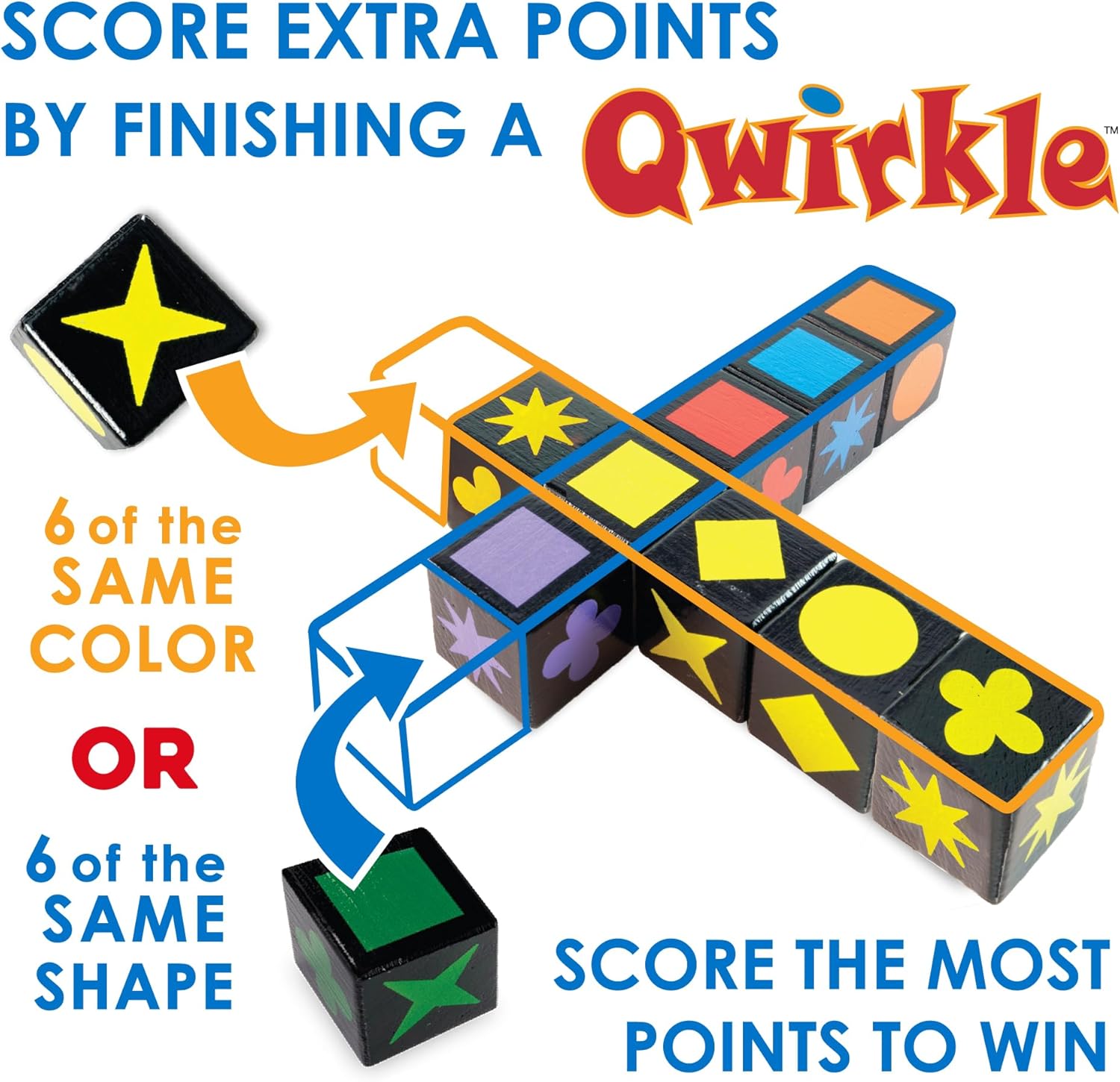 Mindware Qwirkle Cubes - Gioco da Tavolo Miniature - immagine 6