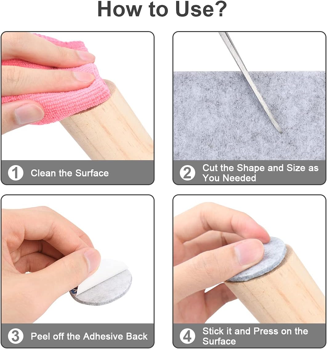 Vicloon Feltrini per Mobili - 3 Rotoli Adesivi - immagine 4