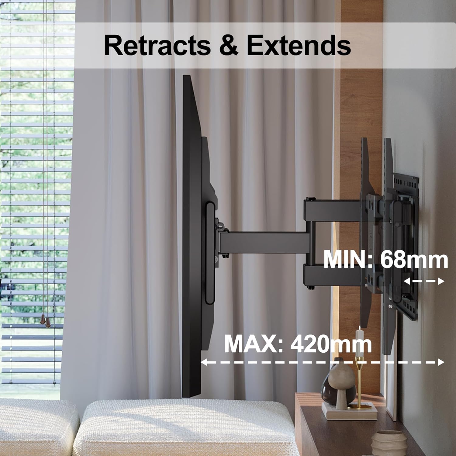 Bontec Supporto da Parete per TV 37-86 Pollici - immagine 3