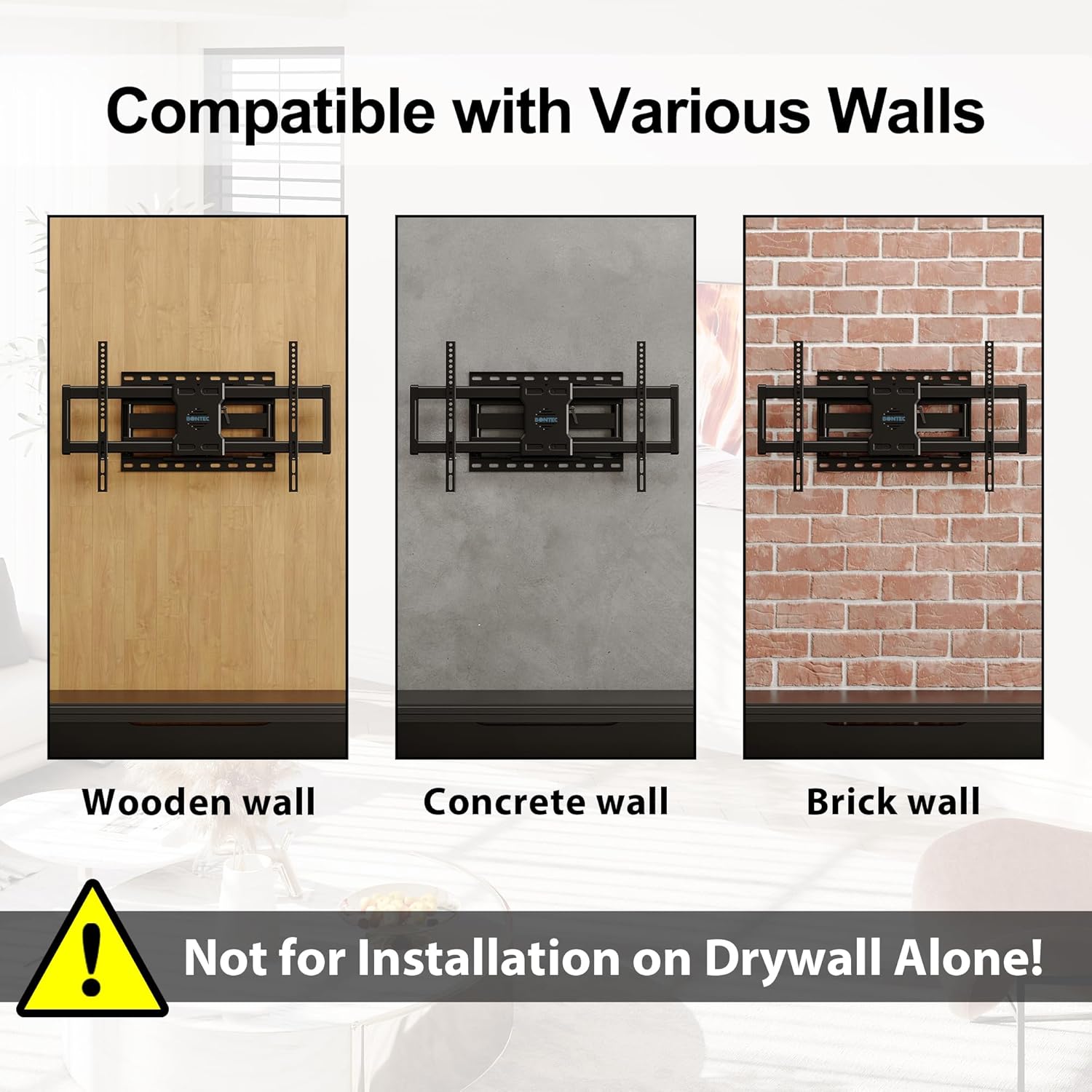 Bontec Supporto da Parete per TV 37-86 Pollici - immagine 7