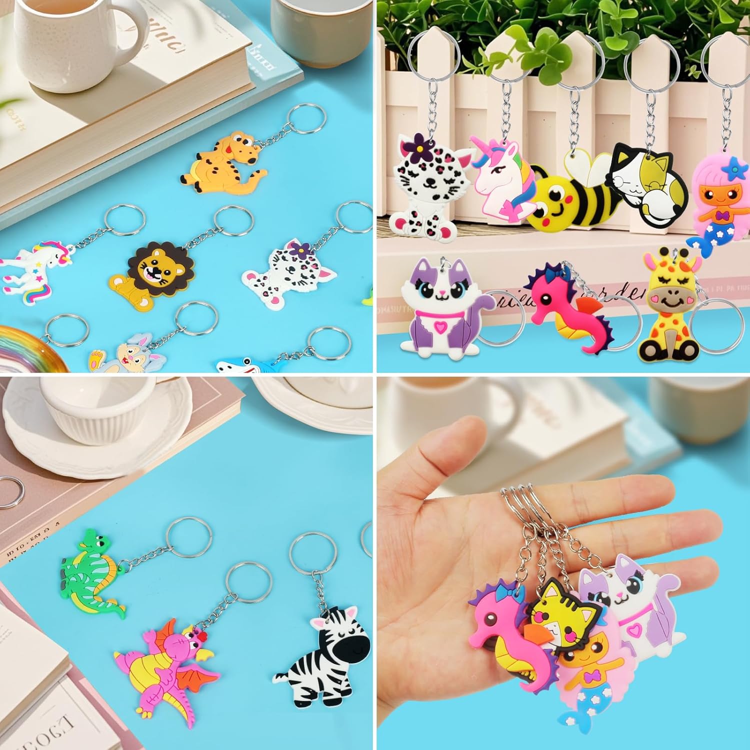 Portachiavi Animali Gadget Compleanno Bambini (36 Pezzi) - immagine 4