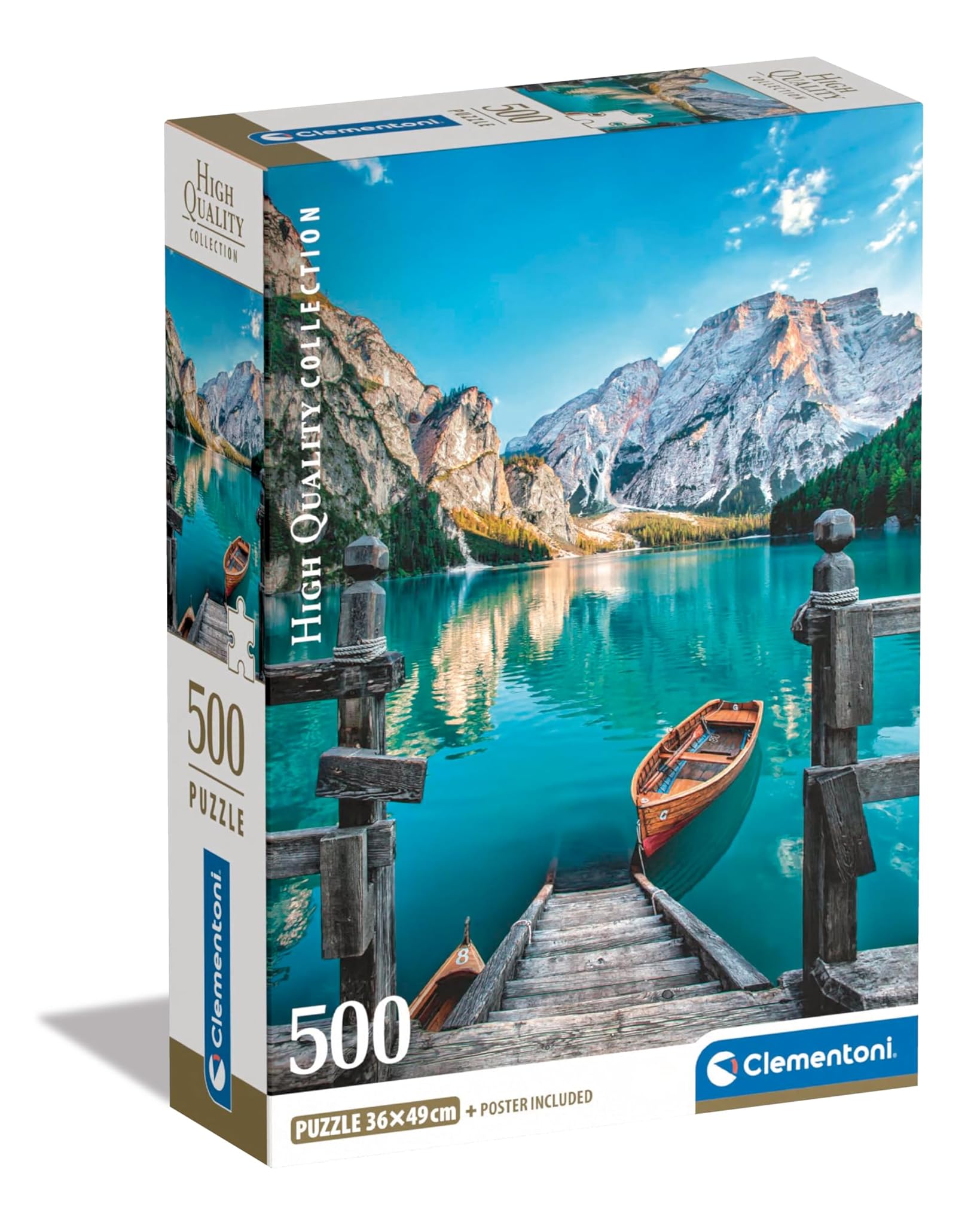 Clementoni Puzzle Collection - Braies Lake 500 Pezzi