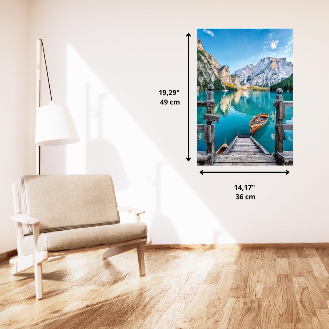 Clementoni Puzzle Collection - Braies Lake 500 Pezzi - immagine 3