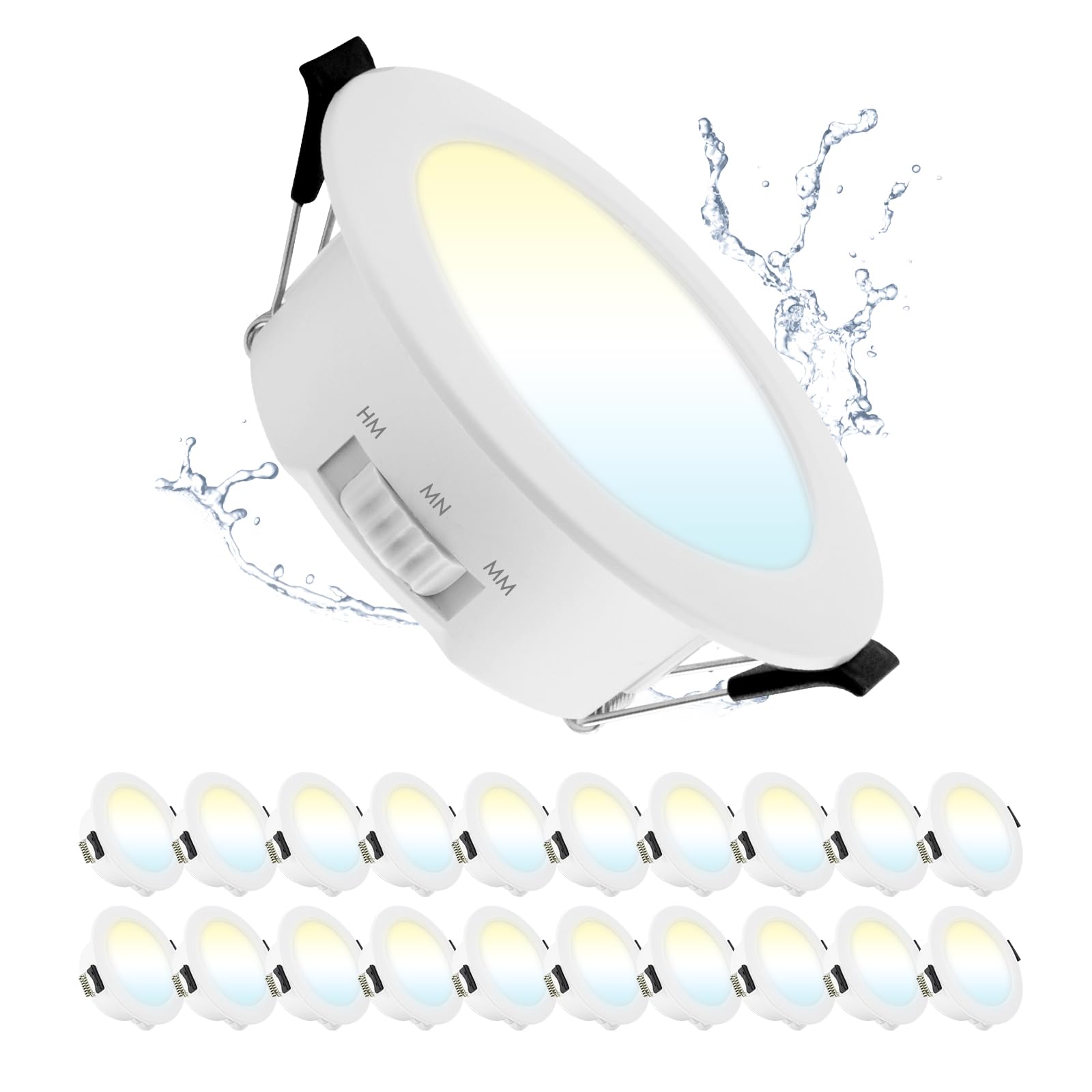 Grebeam 20 Pezzi Faretti LED Incasso 5W IP44