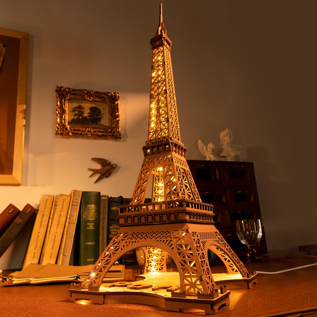 Rolife Torre Eiffel - Kit Costruzione Puzzle 3D con Luce