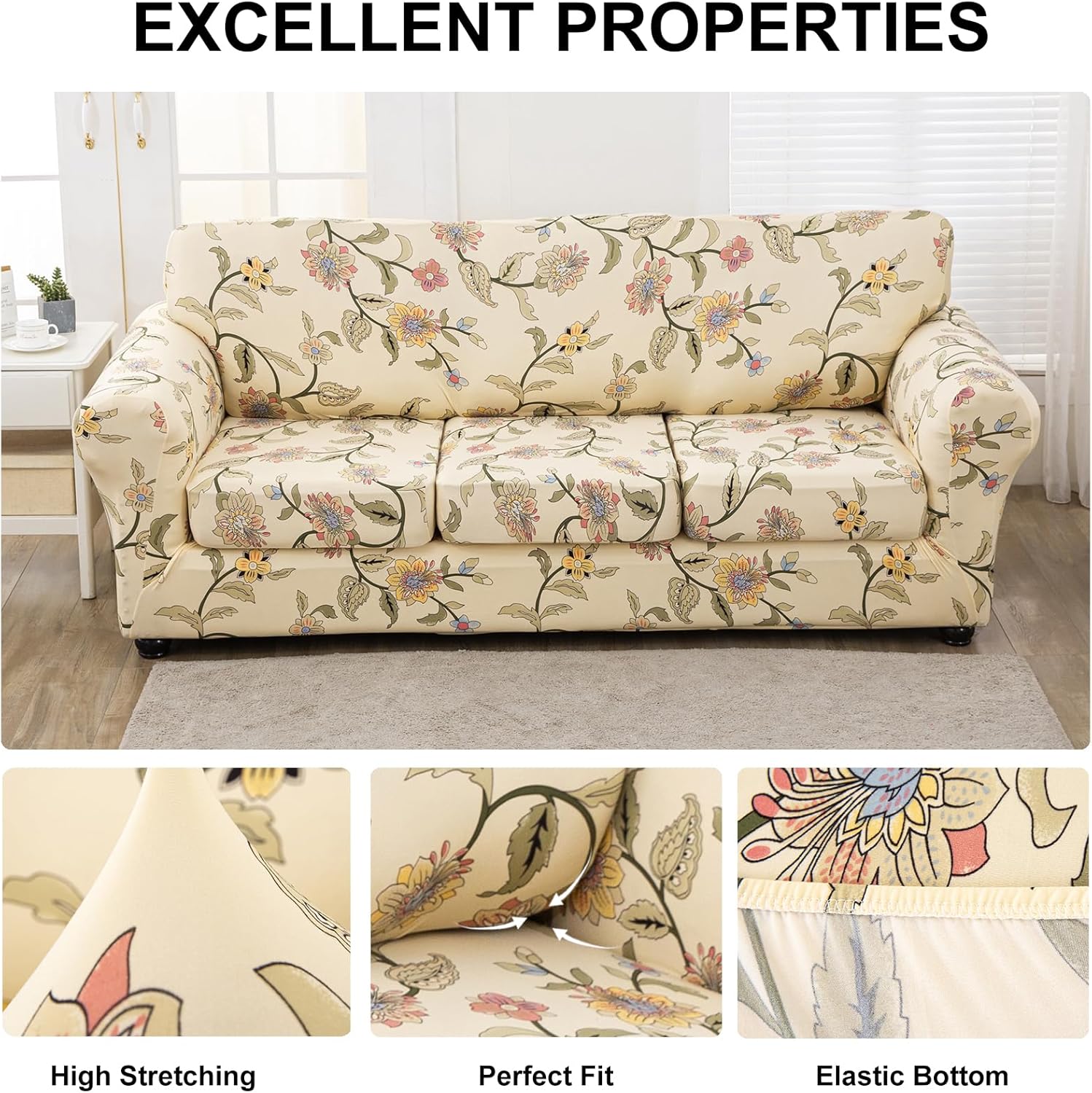 ARNTY Copridivano Elasticizzato con Cuscini Separati - immagine 2