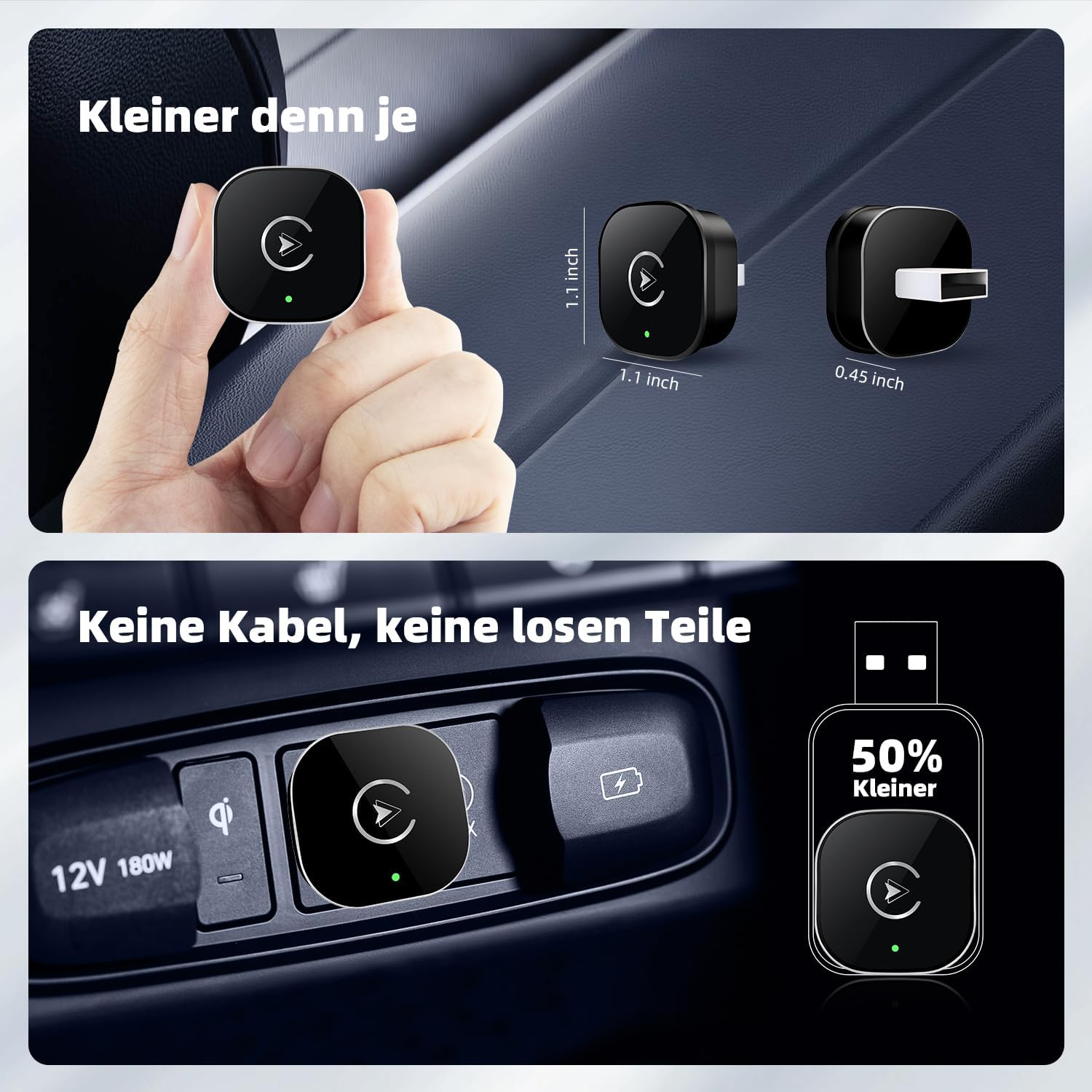 Adattatore Wireless CarPlay 2026 Mini USB - immagine 3