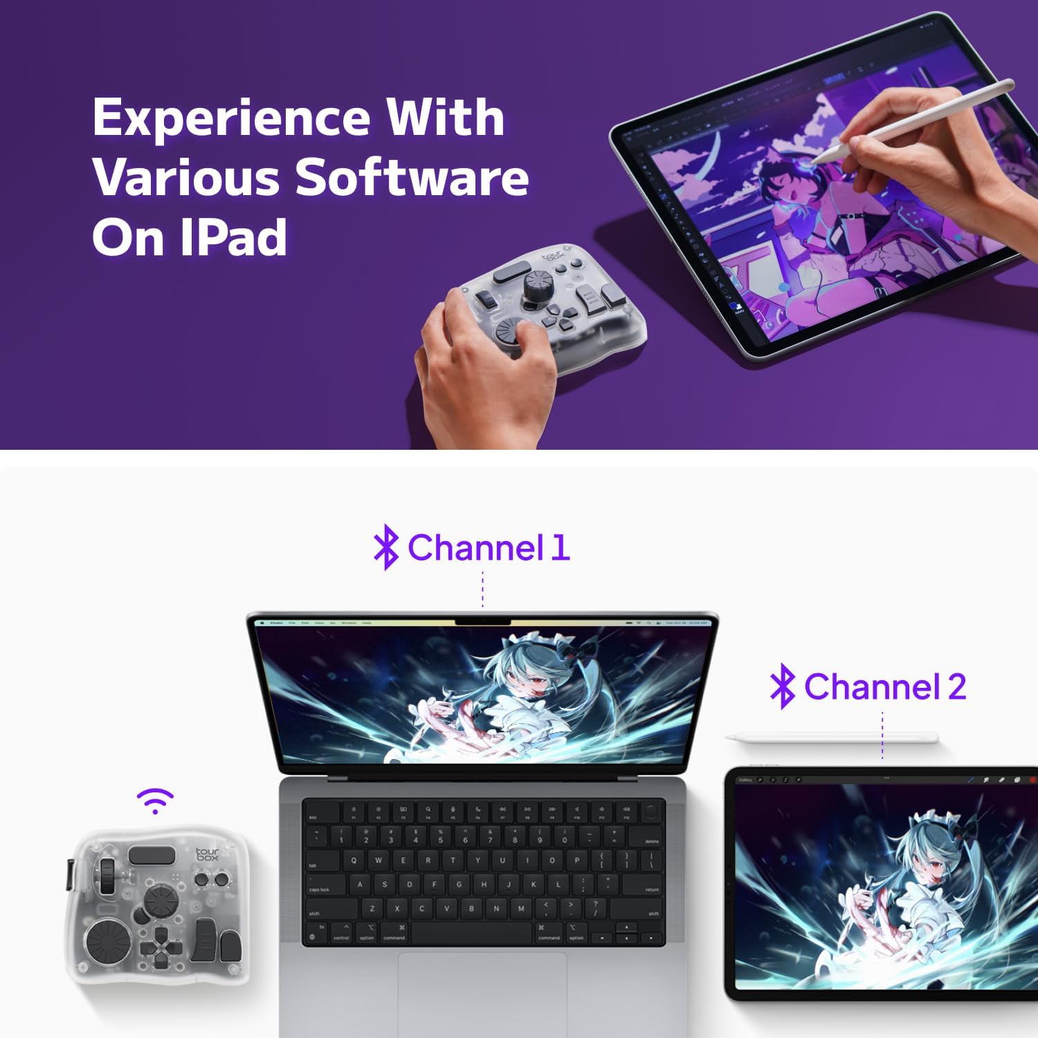 TourBox Elite Plus - Controller Bluetooth per Creativi - immagine 13