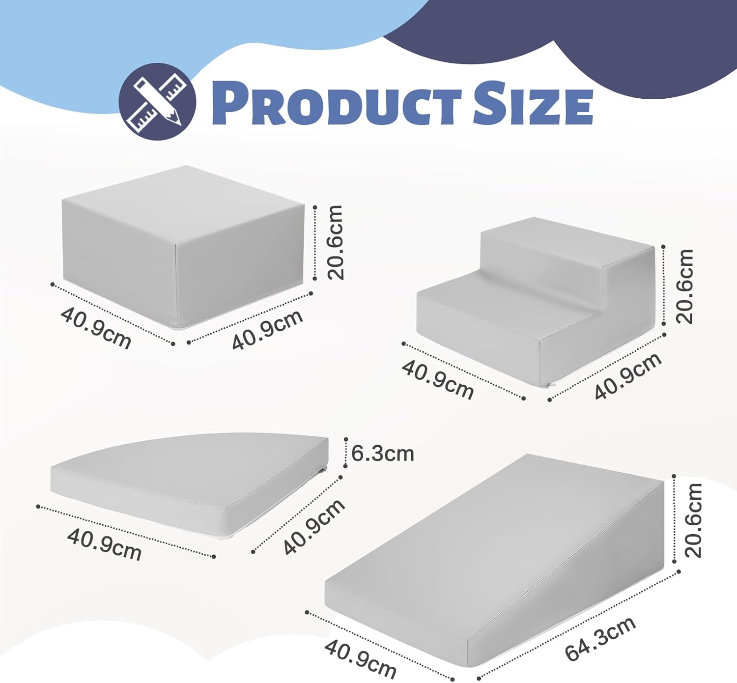 Wilwolfer Blocchi Morbidi in Schiuma per Bambini (6 Pezzi) - immagine 4