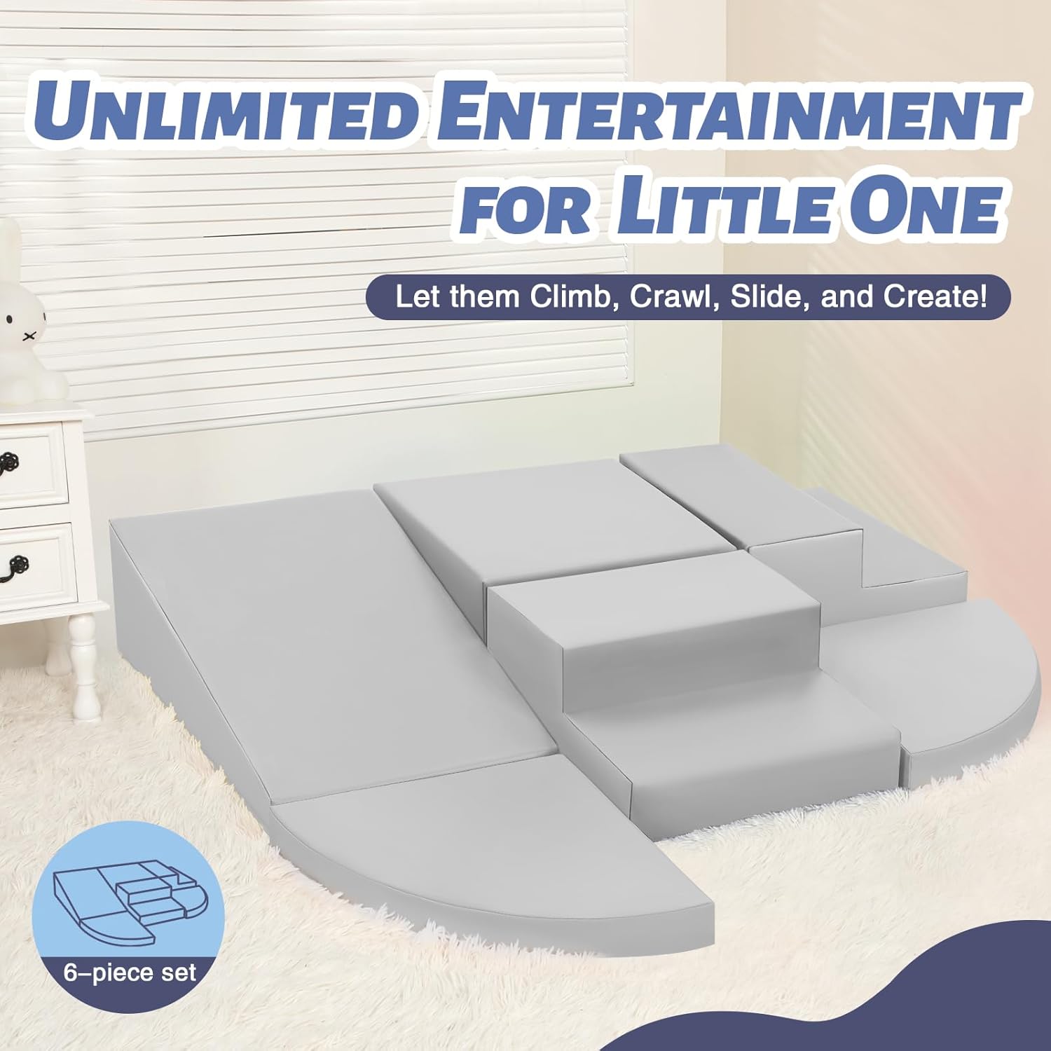 Wilwolfer Blocchi Morbidi in Schiuma per Bambini (6 Pezzi) - immagine 7