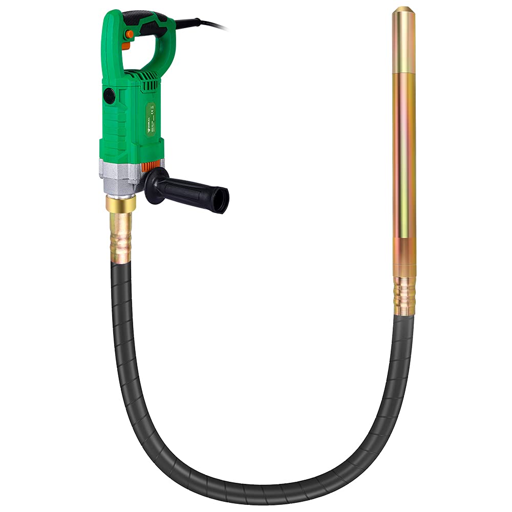 Anbull Vibrador Hormigon Elettrico 1600W, Lunghezza 2m