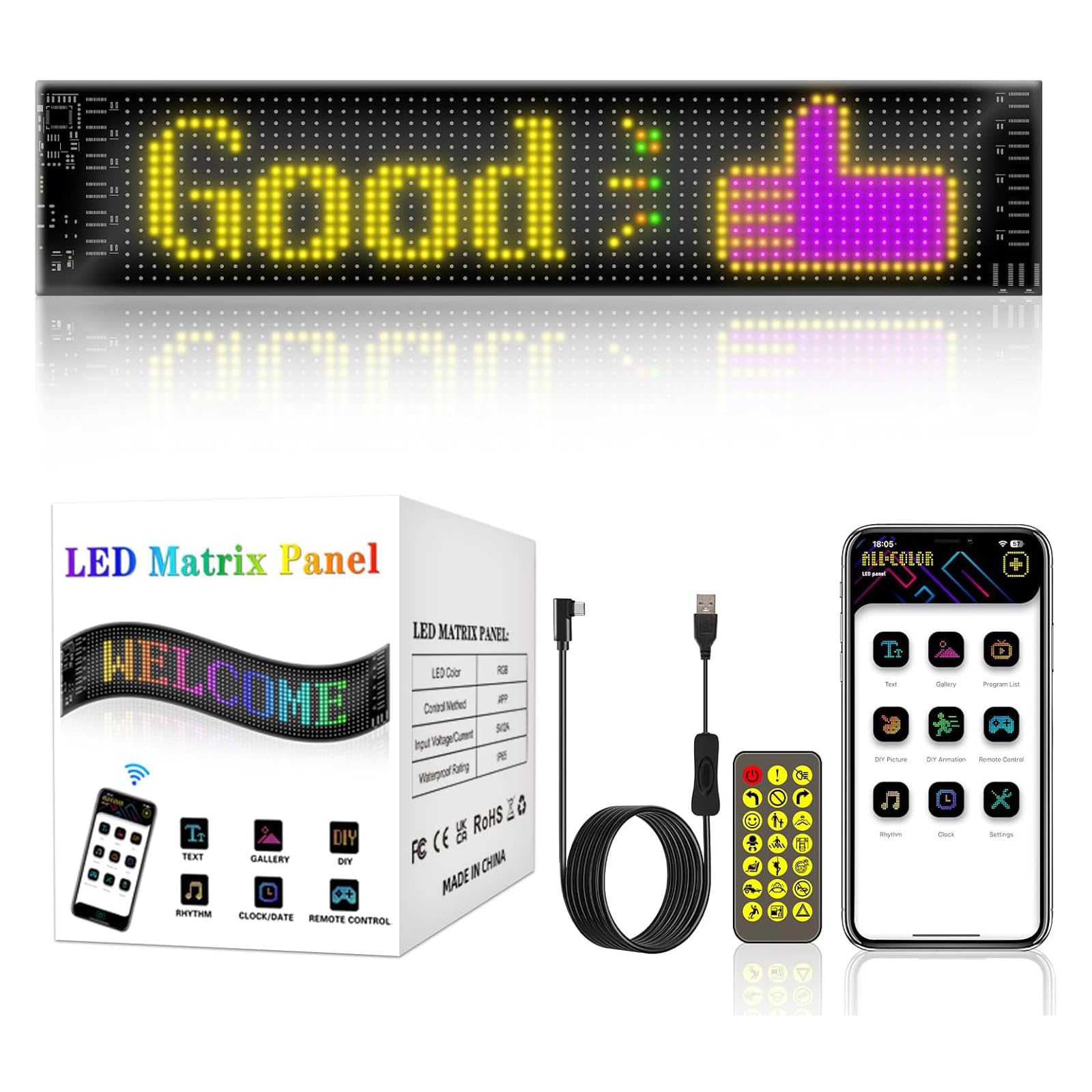 Comius Sharp Segno LED - Pannello a Matrice Flessibile | Velz