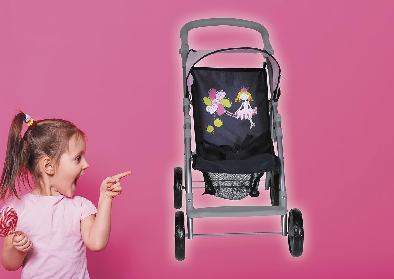 Knorrtoys 16894 - Passeggino per Bambole Liba, Blu - immagine 2