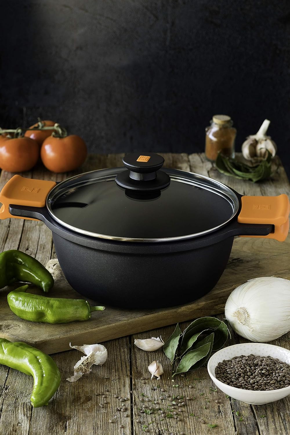 Bra Efficient Batteria da Cucina 5 Pezzi, Nero - immagine 7