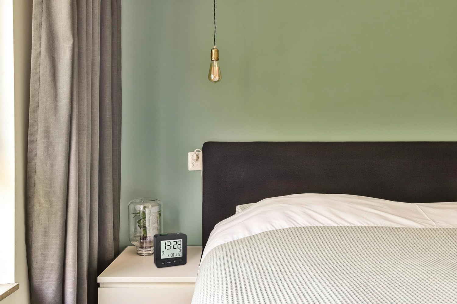 Tfa Dostmann Sveglia Digitale Radiocontrollata, Nero - immagine 2