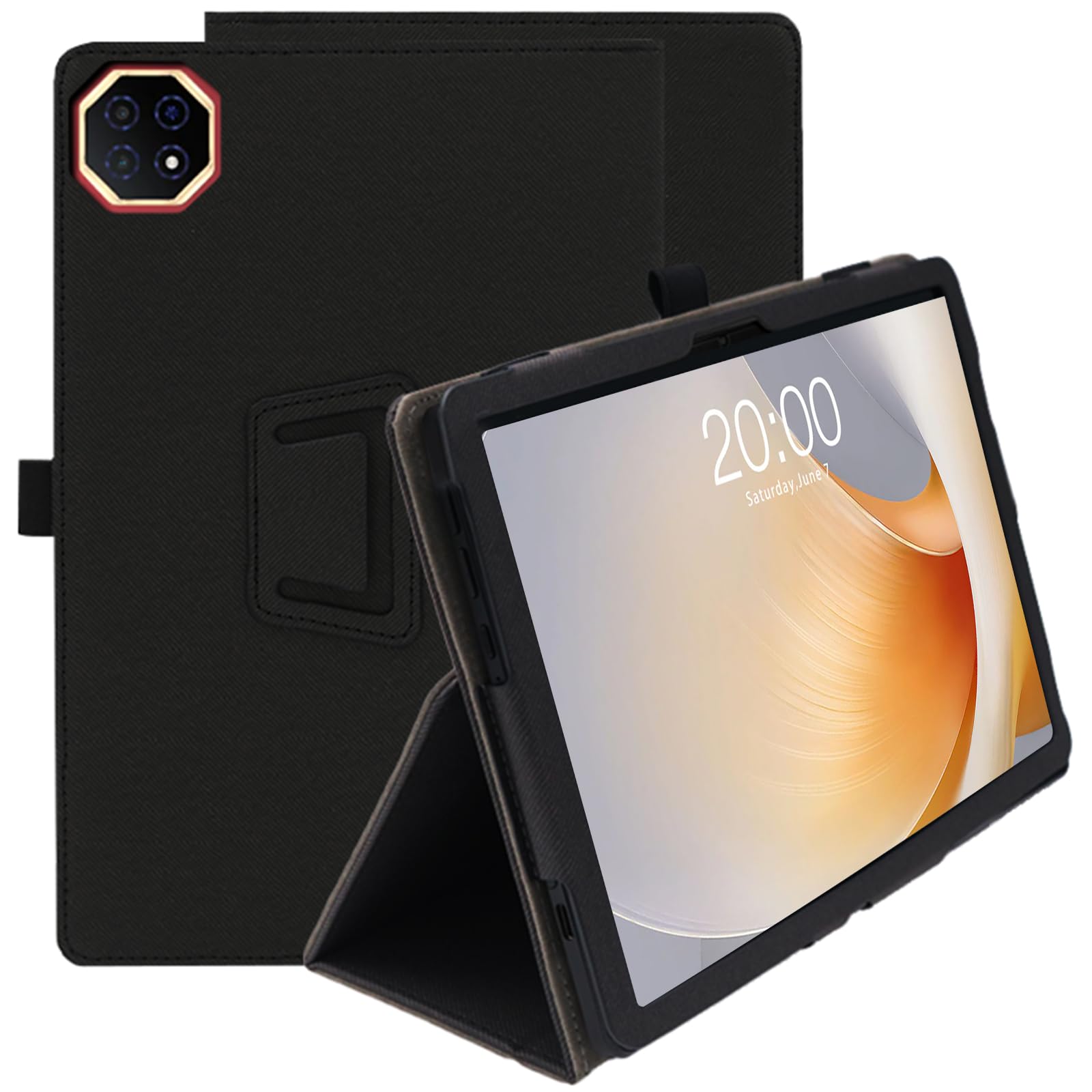 Custodia Compatibile TECLAST T65 Plus, Nero