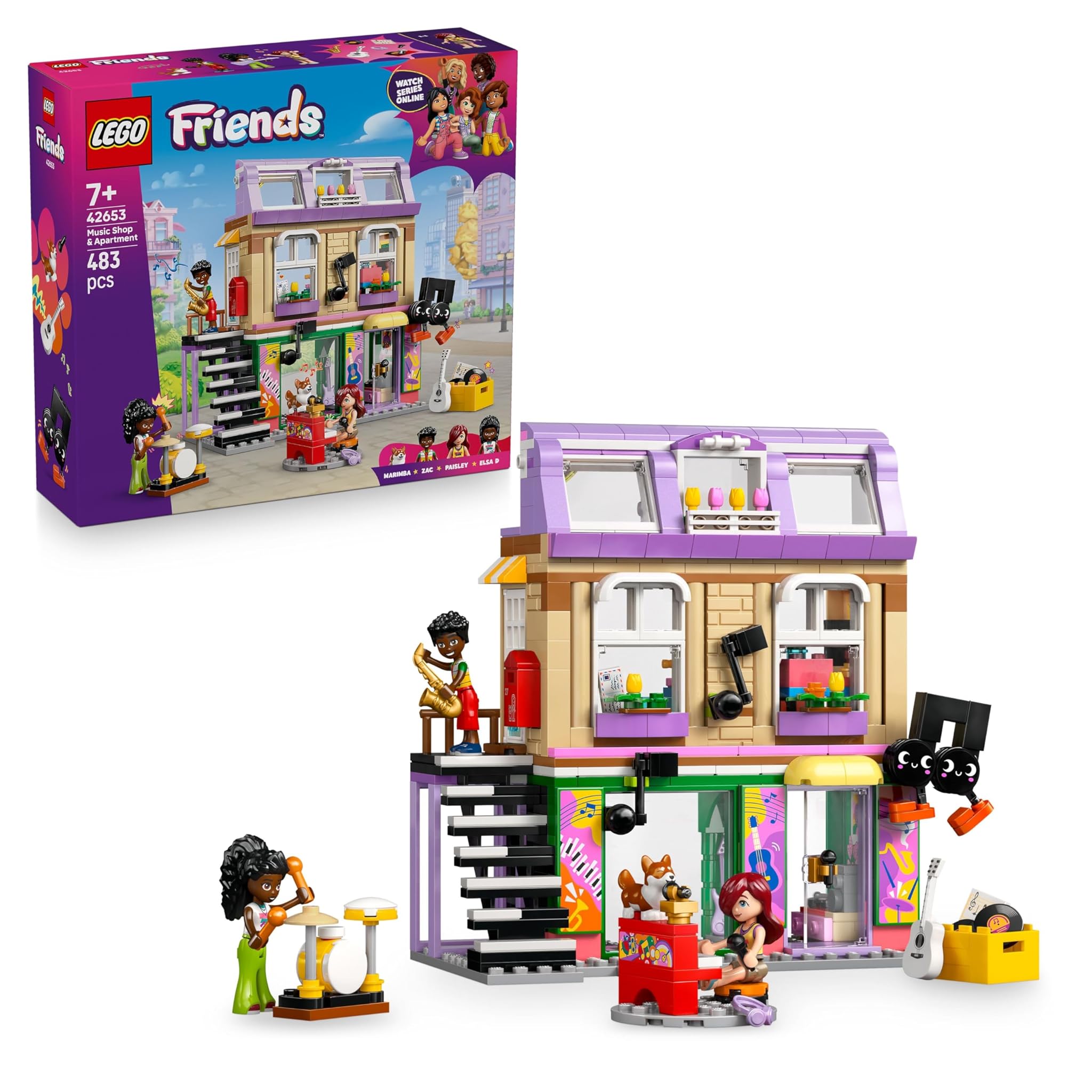 Lego Friends Negozio Musica e Appartamento Giocattolo