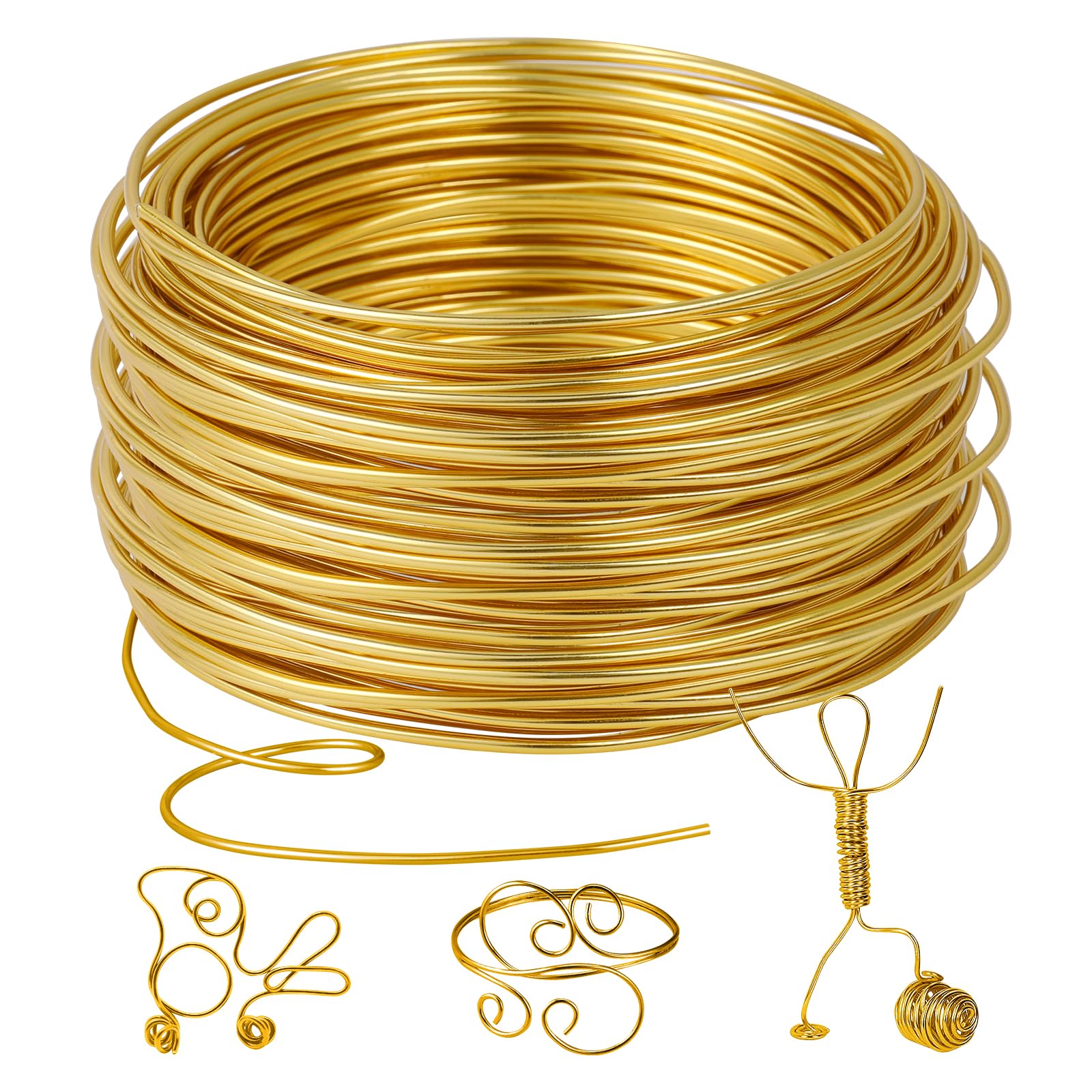 Romon Filo Alluminio Modellabile 2mm x 30m, Dorato