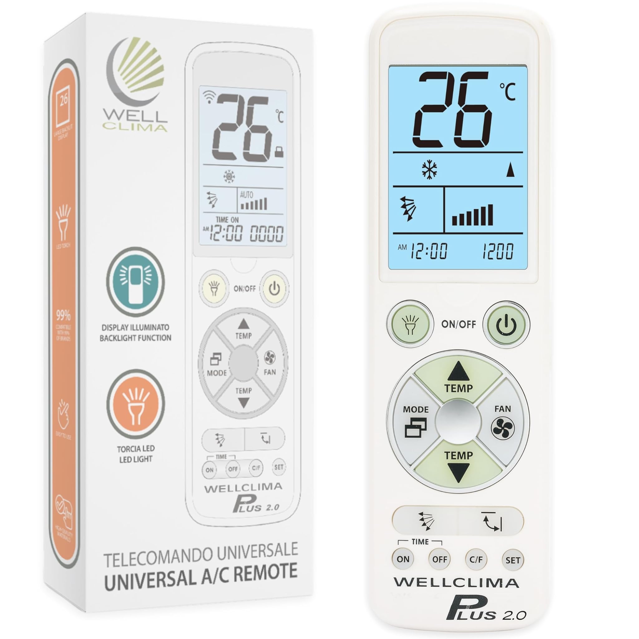 Wellclima Plus 2.0 – Telecomando Universale per Condizionatore