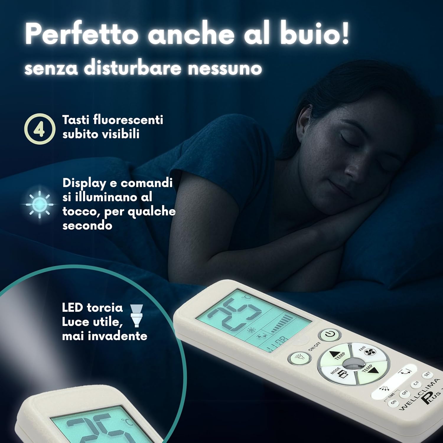 Wellclima Plus 2.0 – Telecomando Universale per Condizionatore - immagine 5