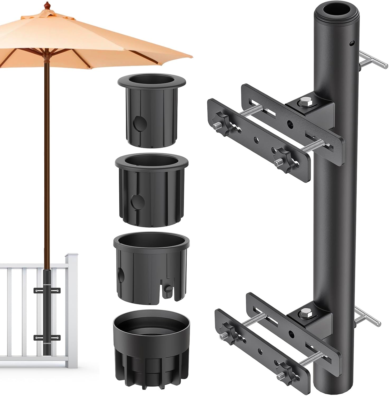 Lifeswell Porta Ombrellone da Balcone Regolabile