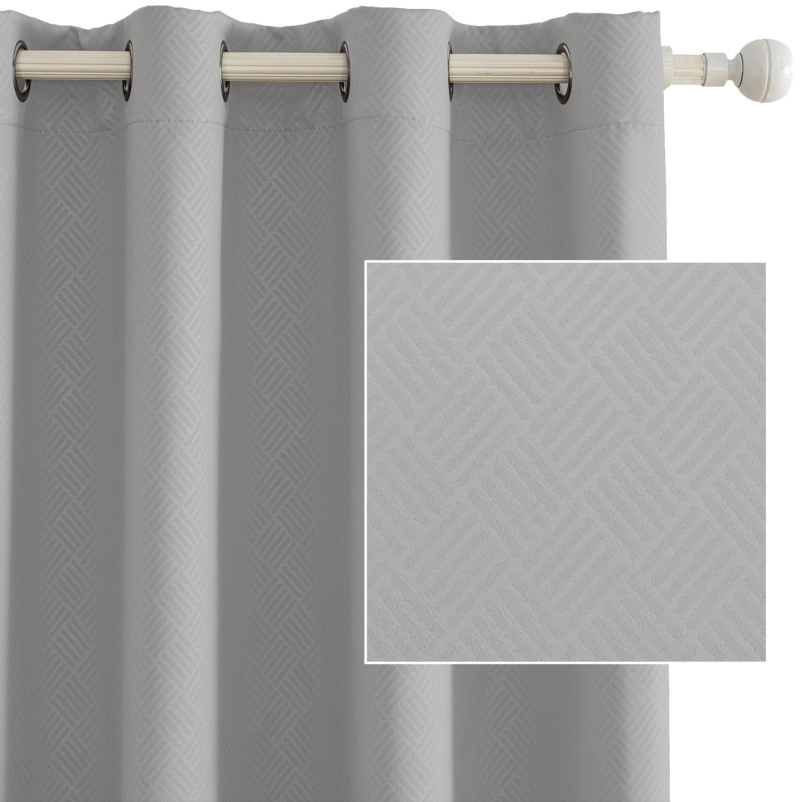 Ystyle Tende Oscuranti Termiche 140x280 CM, Grigio Chiaro