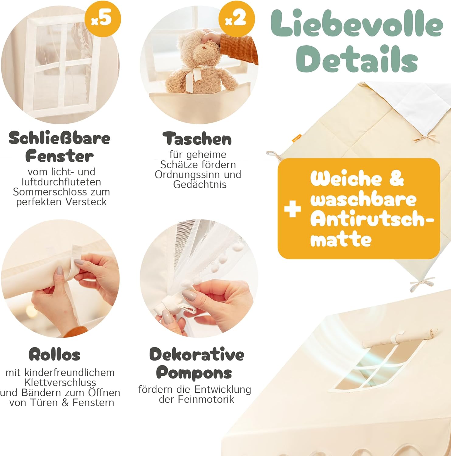 Ganzkind® Casetta Giocattolo per Bambini - immagine 4