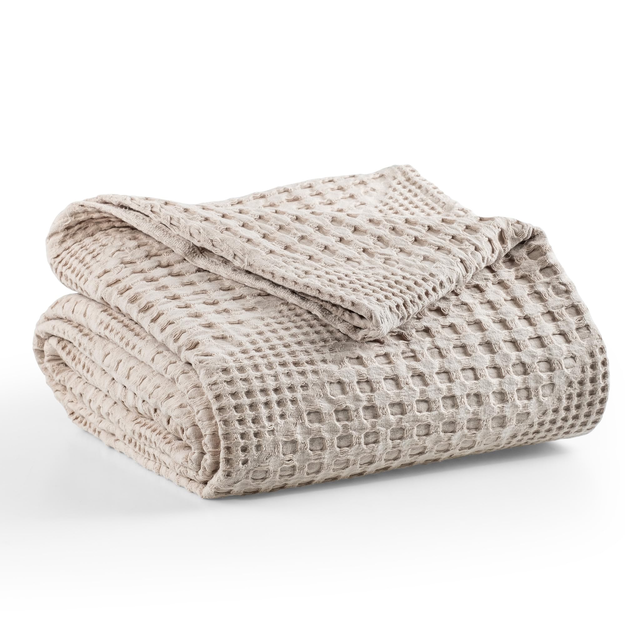 Milam London Coperta Letto Super King Size 250x280cm, Beige