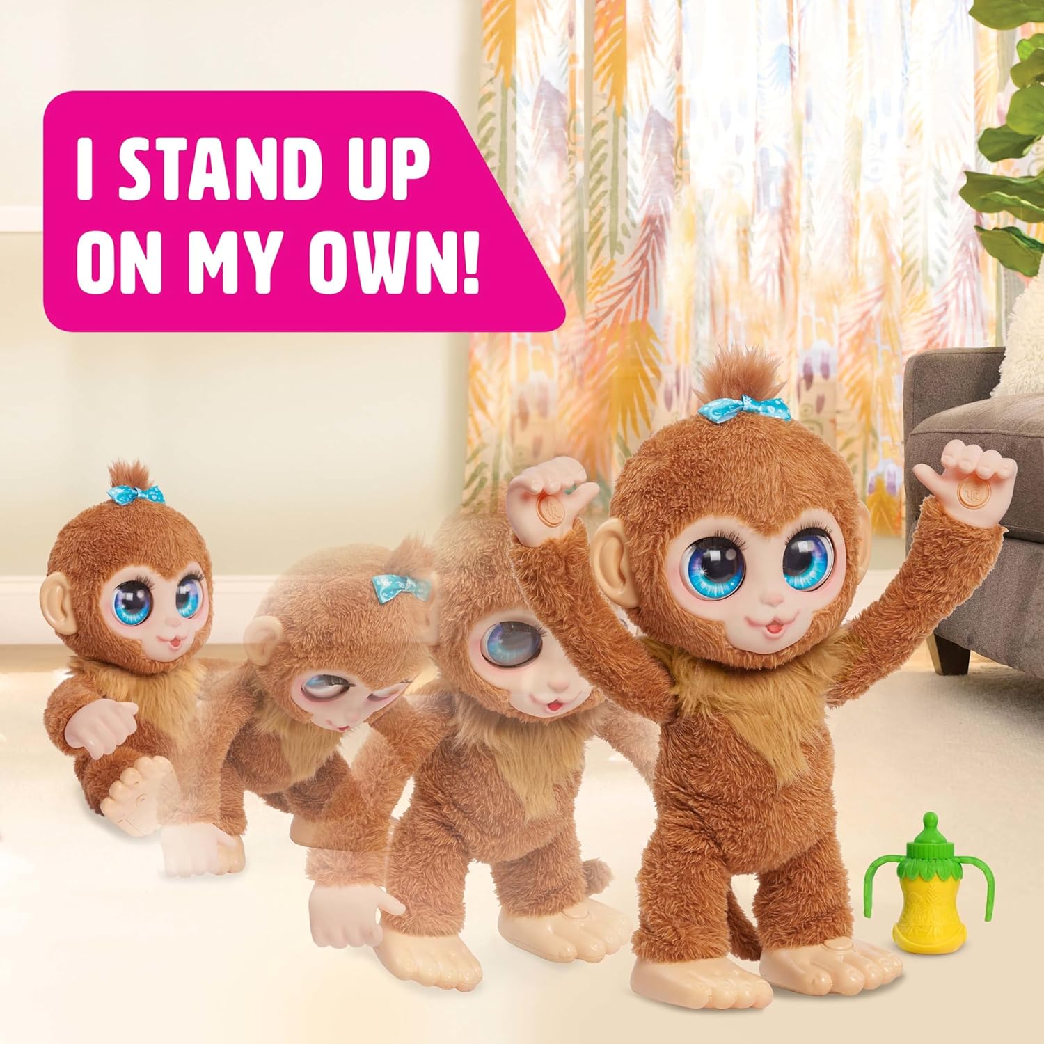 Just Play Peluche interattivo FurReal Peanut the Playful Monkey - immagine 3