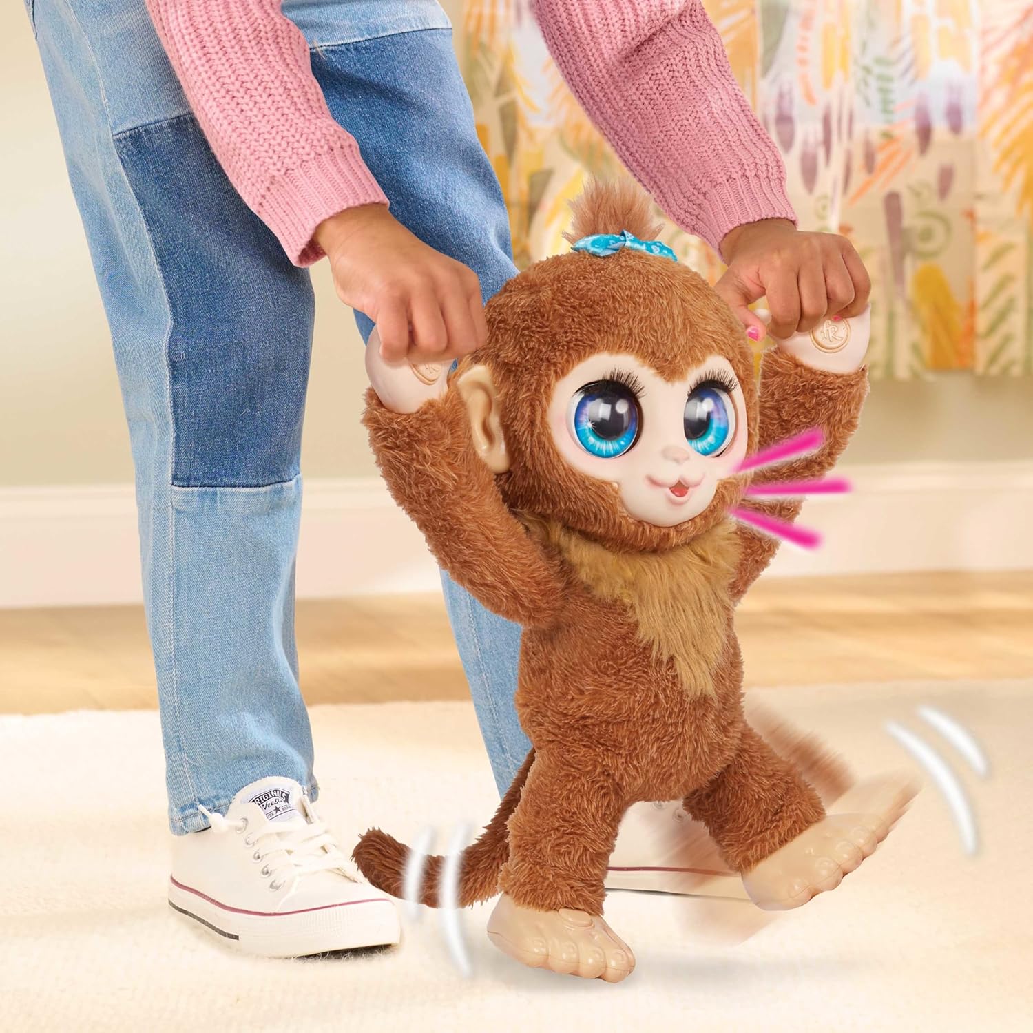 Just Play Peluche interattivo FurReal Peanut the Playful Monkey - immagine 5