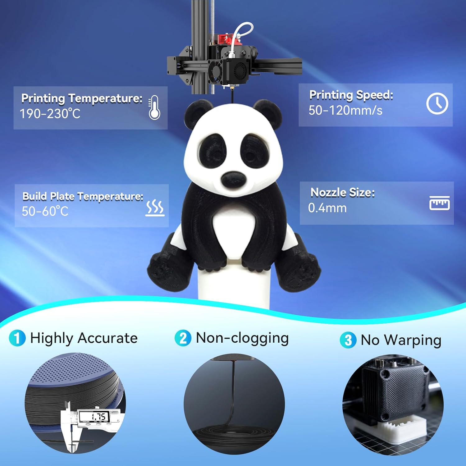 SUNLU 4kg TPU Filamento Stampante 3D 1.75mm 95A - immagine 6