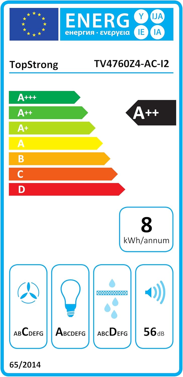 Cappa Aspirante Topstrong Inclinata 60cm Classe A++ - immagine 13