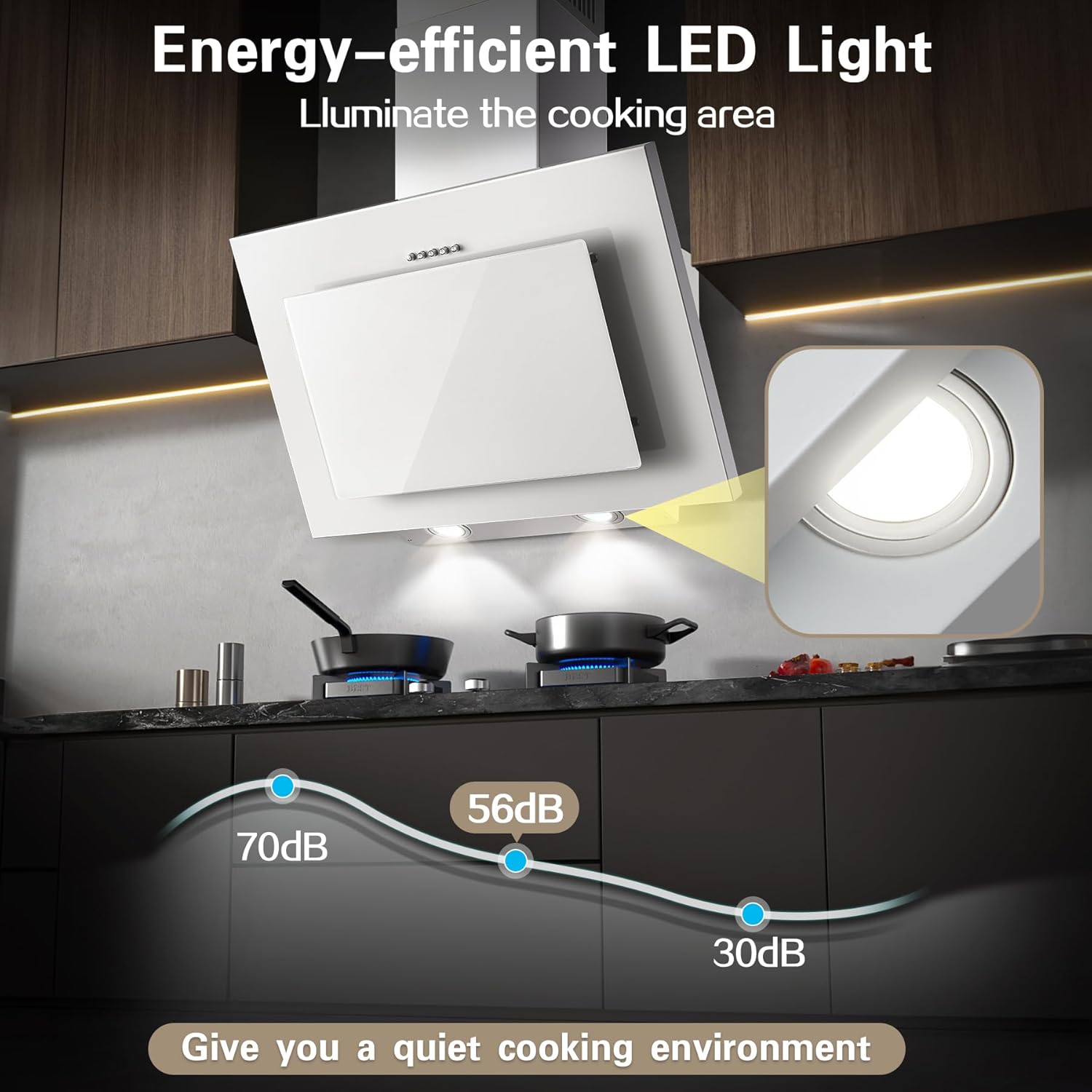 Cappa Aspirante Topstrong Inclinata 60cm Classe A++ - immagine 3