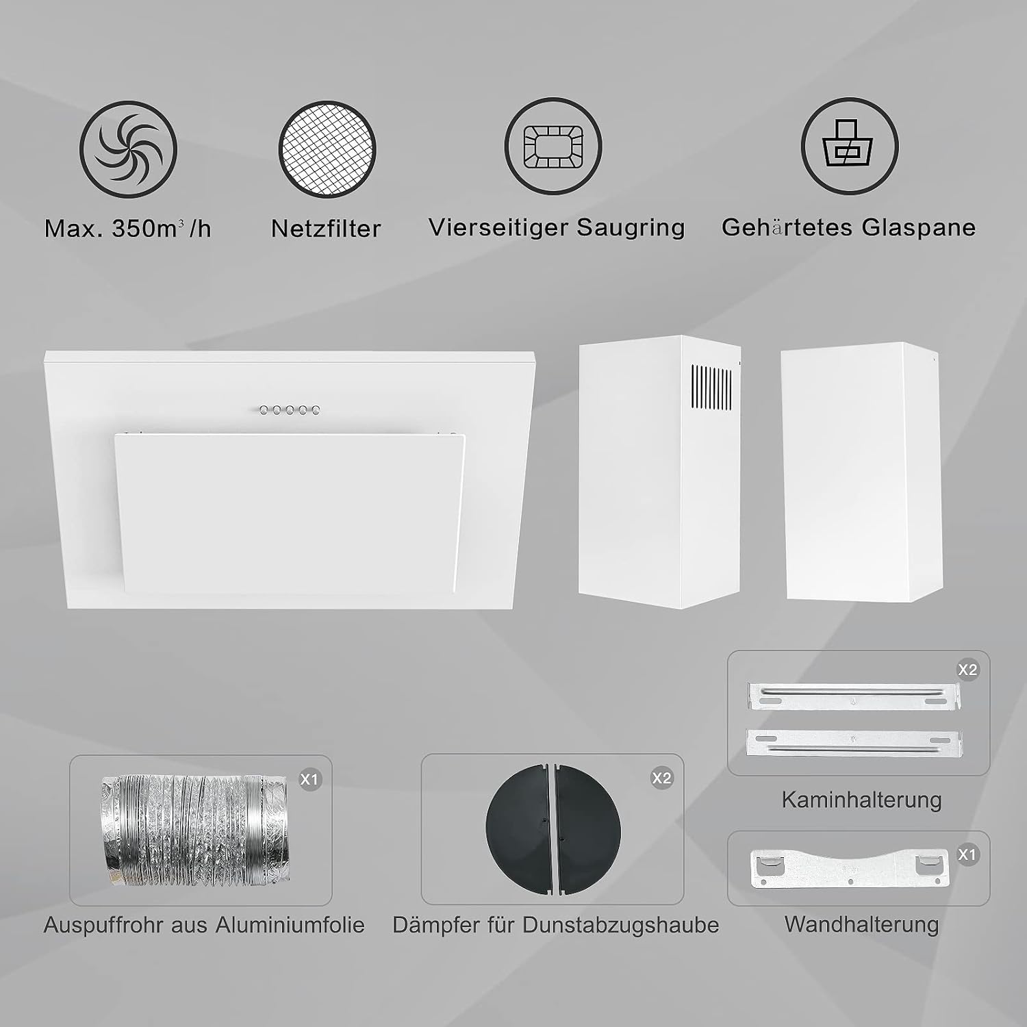 Cappa Aspirante Topstrong Inclinata 60cm Classe A++ - immagine 8