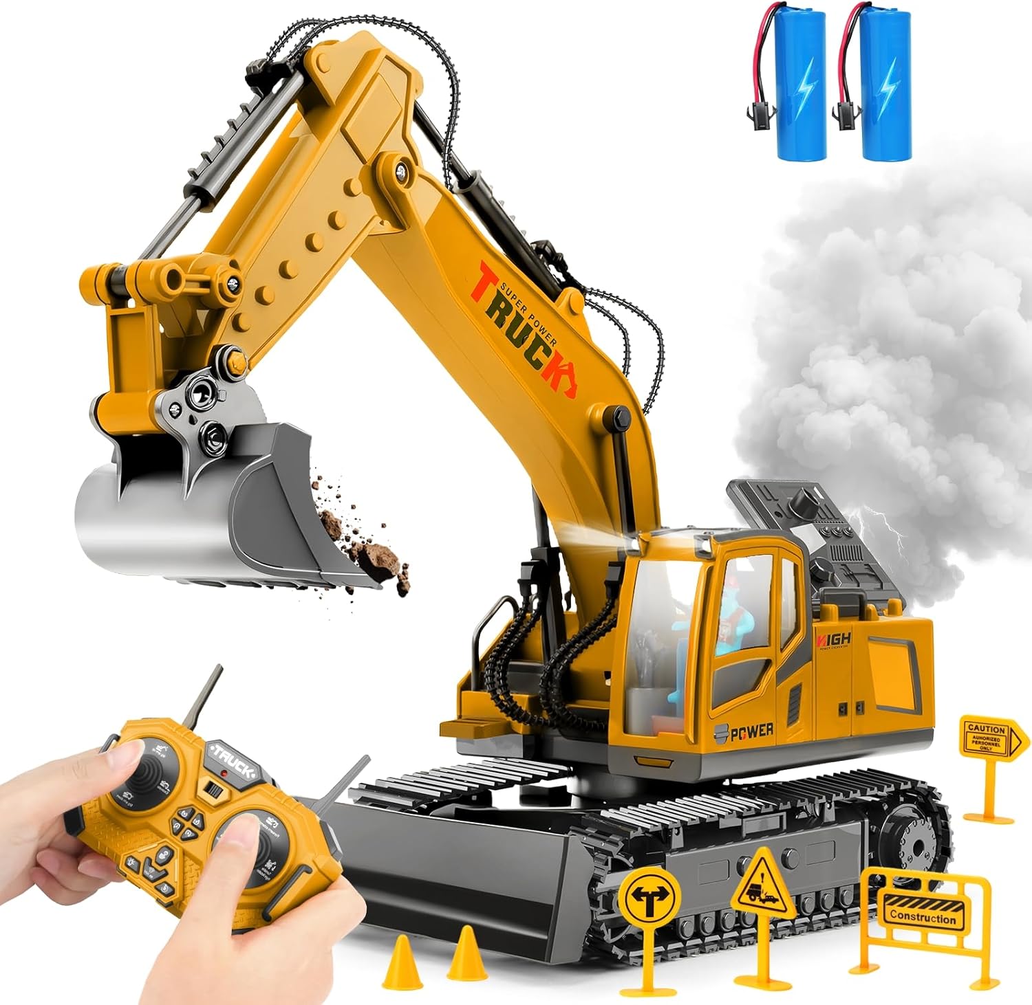 Escavatore Radiocomandato 17 Canali con Pala Metallica - immagine 1