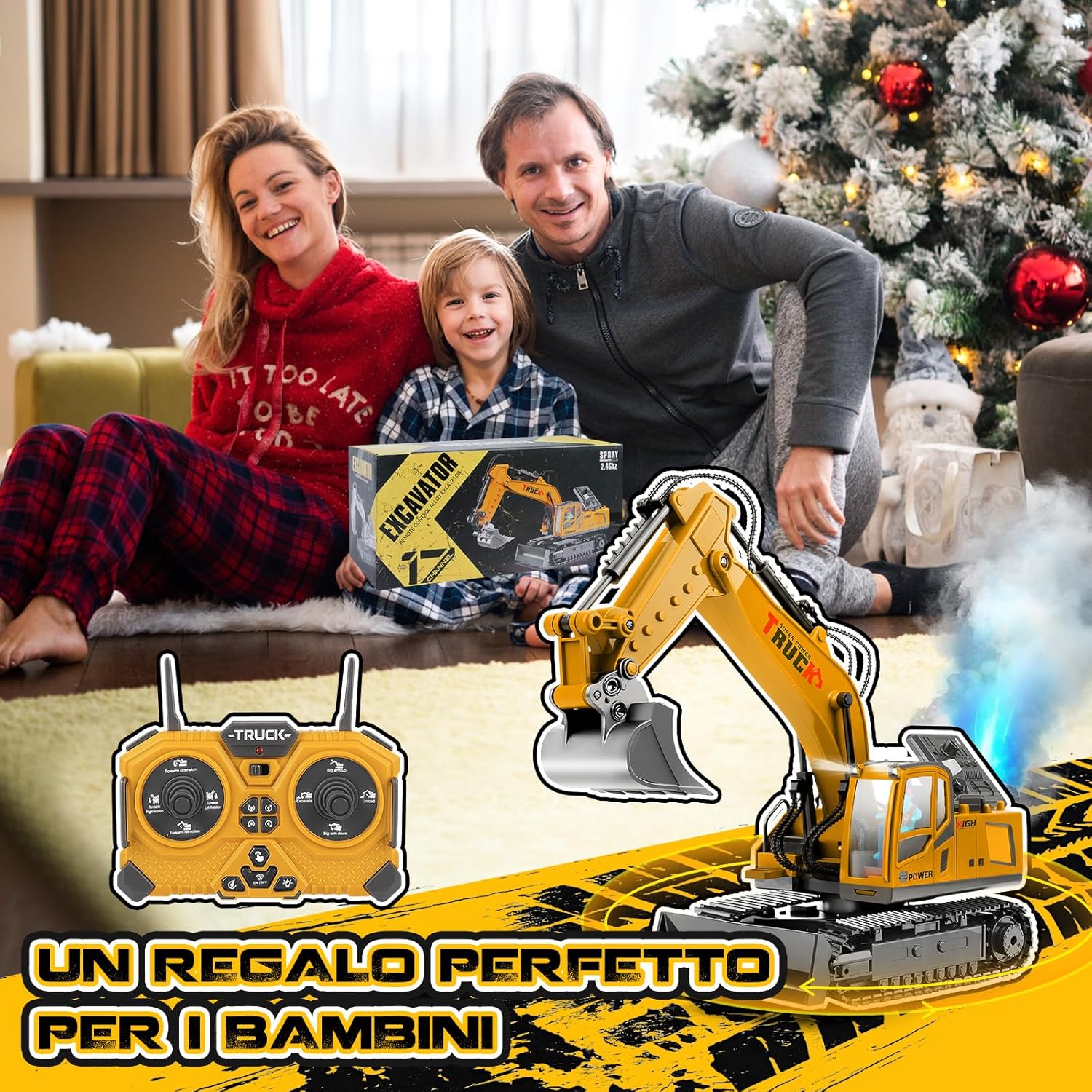 Escavatore Radiocomandato 17 Canali con Pala Metallica - immagine 6