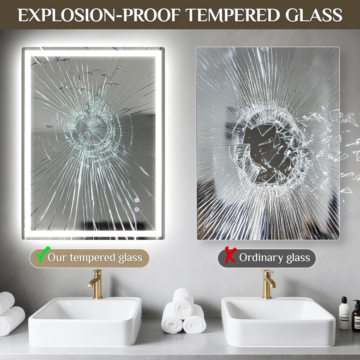 Clevich Specchio Bagno con Luce LED 60x80 cm - immagine 2