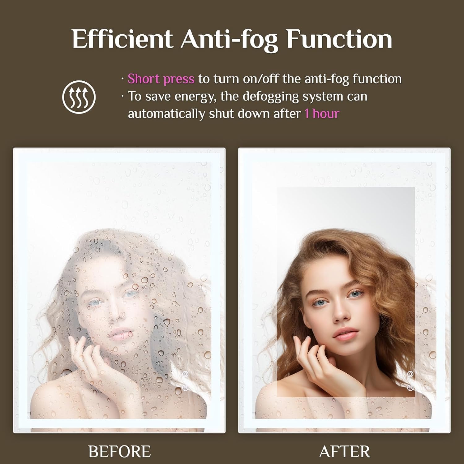 Clevich Specchio Bagno con Luce LED 60x80 cm - immagine 5